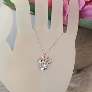 BNWT Disney Minnie Mouse Sterling Silver Necklace